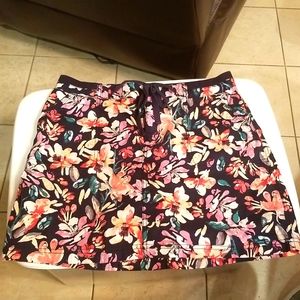 Bright floral Faded Glory skort